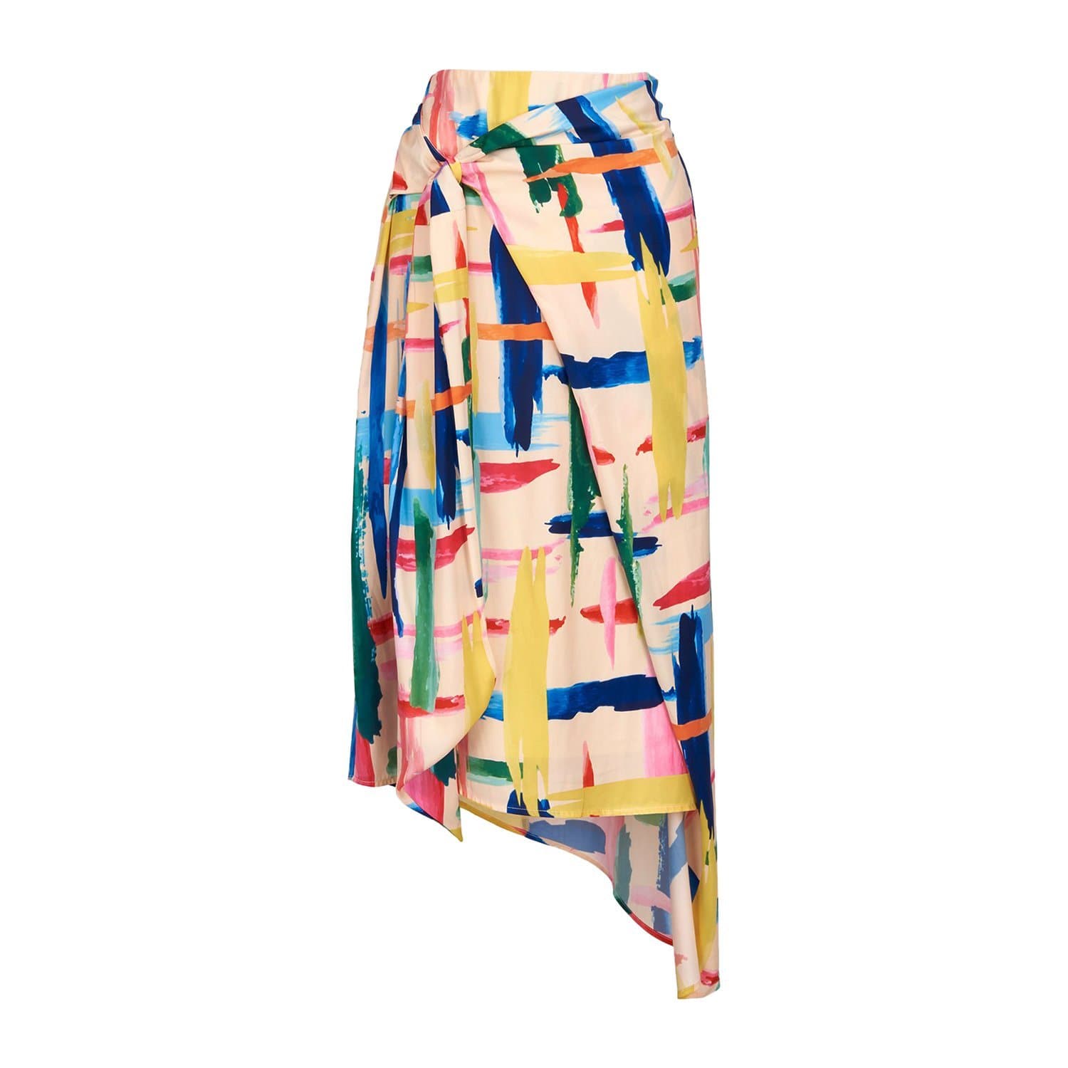 Essentiel Antwerp Vavocado Asymmetric Midi Skirt - Multicolour - VAVOCADO-V1OW-36