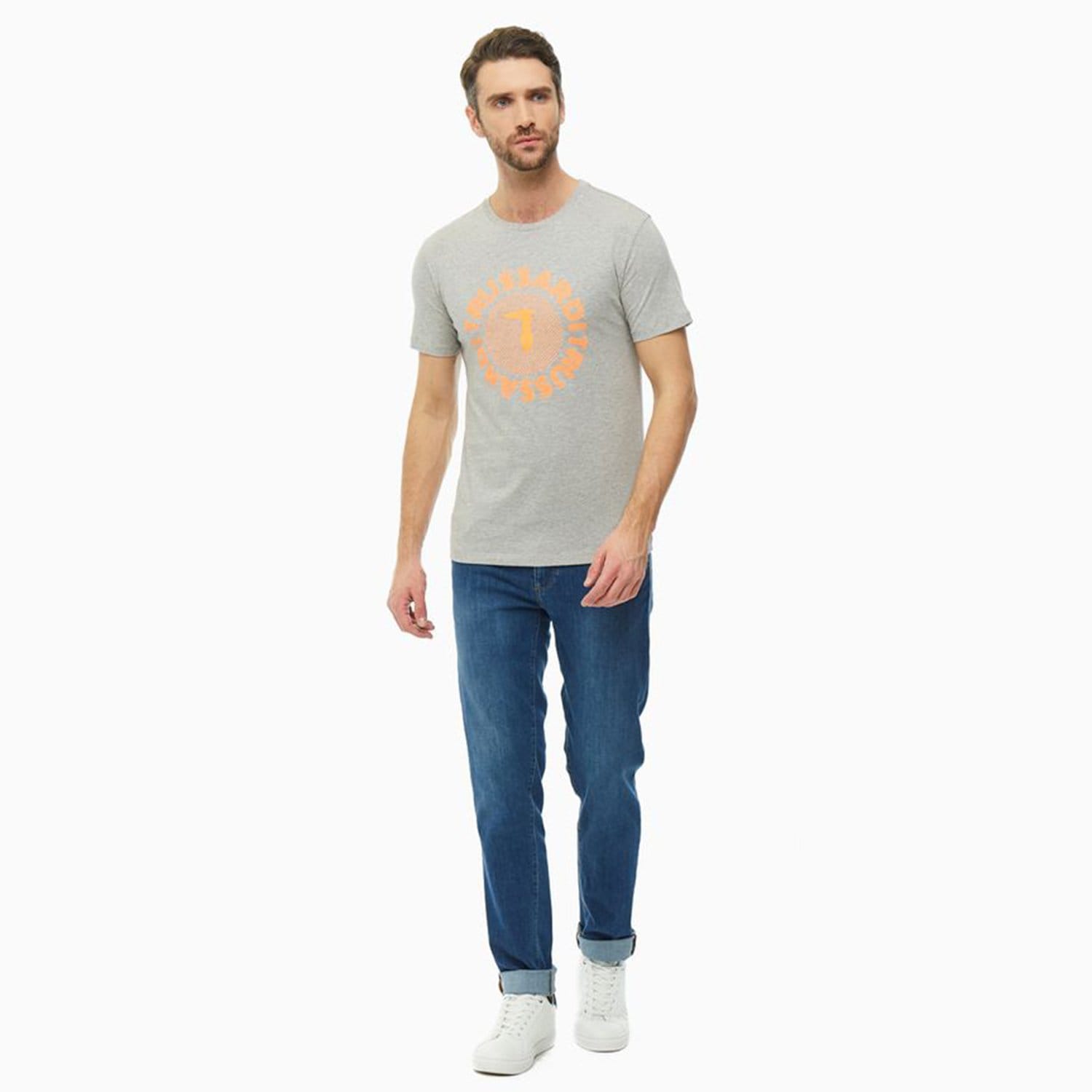 TRUSSARDI T-SHIRT PURE COTTON REGULAR FIT