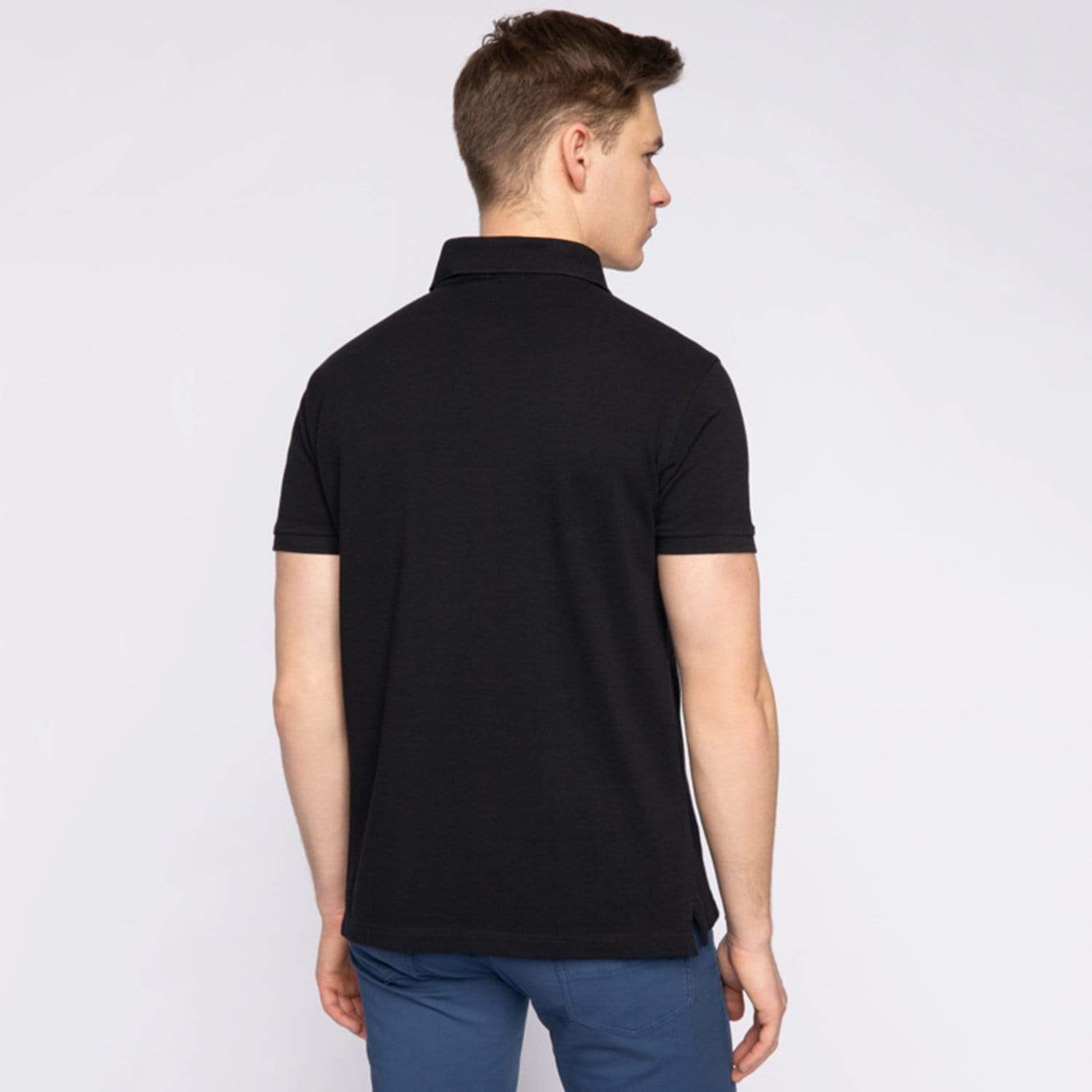 TRUSSARDI POLO PIQUET PURE COTTON REG FIT