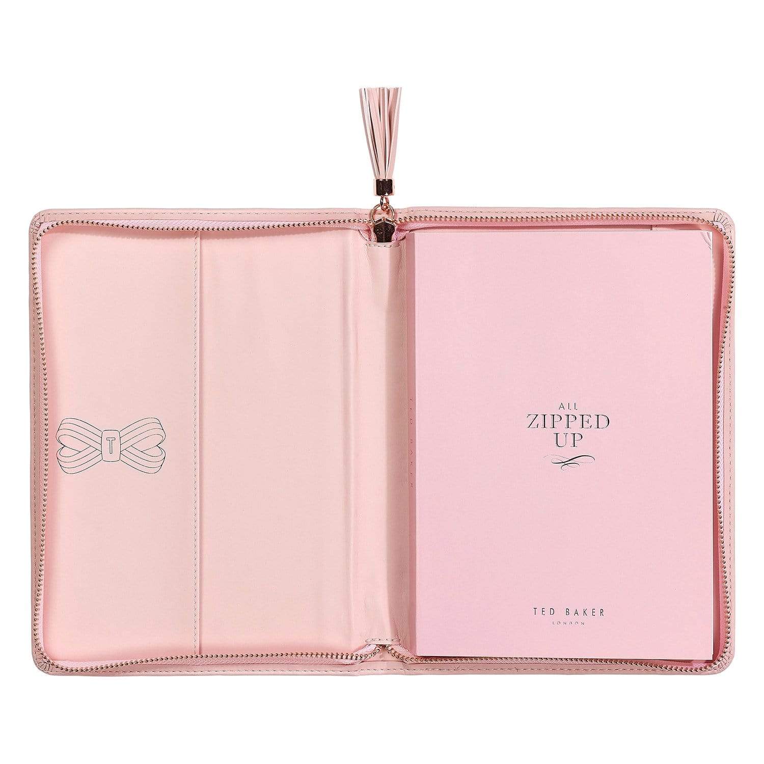 Ted Baker A5 Tassel Folio - Pink - TED415