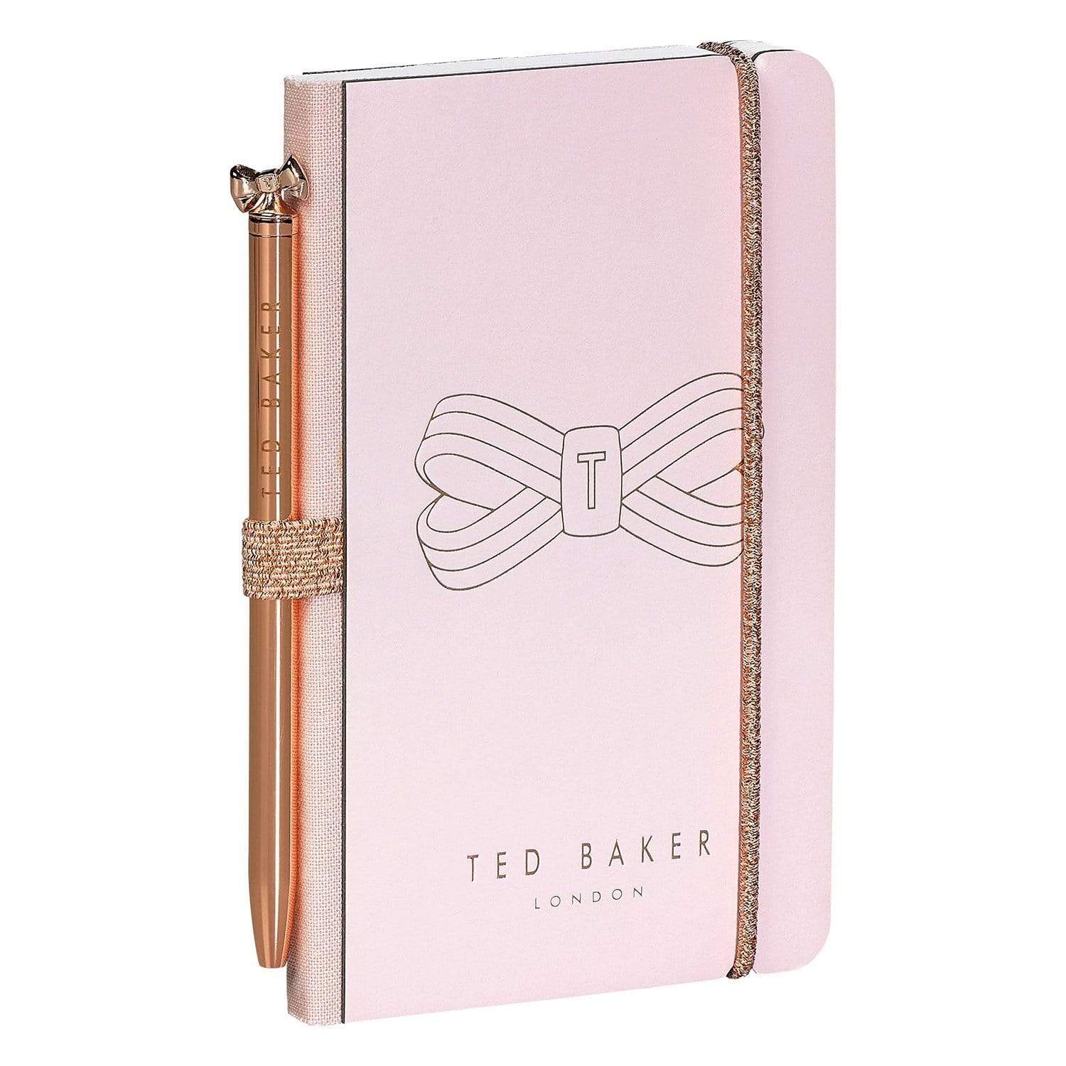 Ted Baker Bow Mini Notebook and Pen Set - Pink - TED429
