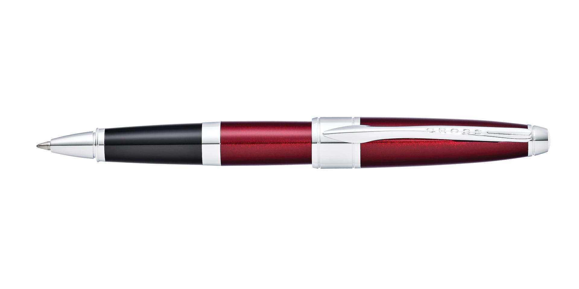 Cross Apogee Translucent Red Translucent Lacquer Rollerball Pen - AT0125-21