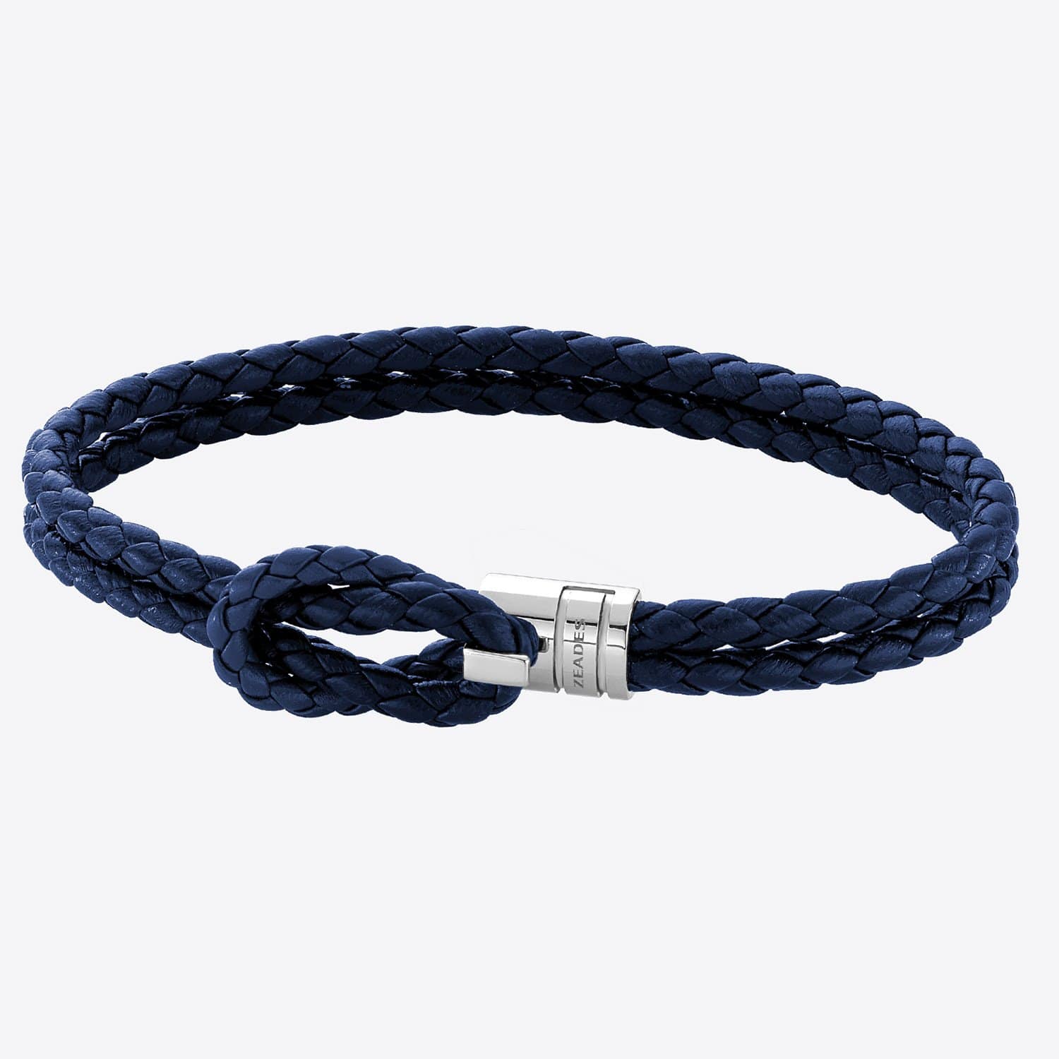 ZEADES Espar Men's Bracelet - Abyss Blue and Silver, Medium - ZMB02359
