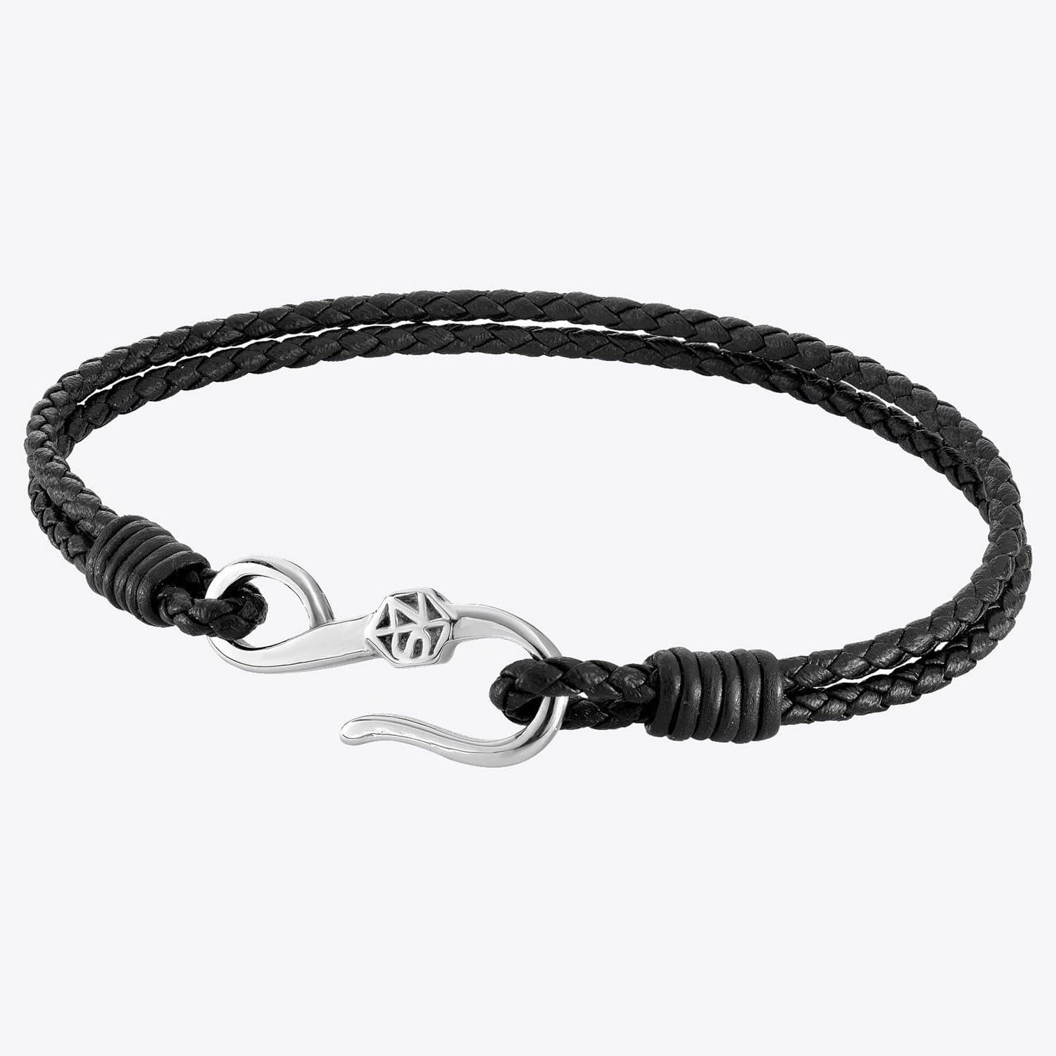 Cape Cod 25 Men's Bracelet - Black and Silver, Small